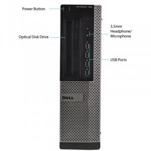Calculator Dell 790 DT, Intel DualCore G860 3GHz, 4GB DDR3, 250GB, HD Graphics 2000, DVD-RW - Img 3