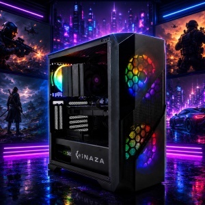 Calculator Gaming Prism V7, AMD Ryzen 7 1800X 3.6GHz, GIGABYTE A520M K V2, 16GB DDR4, SSD 256GB, HDD 2TB, GTX 1080 8GB GDDR5X