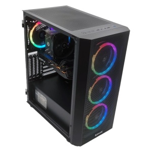 Calculator Gaming SkyFire V1, Intel Core i3-10300 3.7GHz, Asus Pro H410M-C2, 16GB DDR4, SSD 256GB, HDD 1TB, RX 580 8GB DDR5 - Img 2