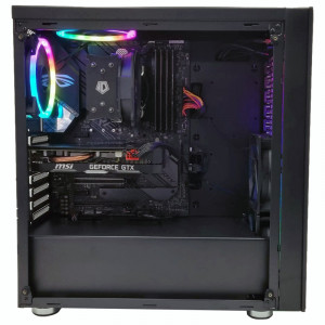 Calculator Gaming SteelJaw V2, Intel Core i5 8400T turbo 3.3GHz, ASUS ROG STRIX Z390-F, 32GB DDR4, SSD 500GB, HDD 1TB, GTX 1660 6GB DDR6, 550W - Img 3