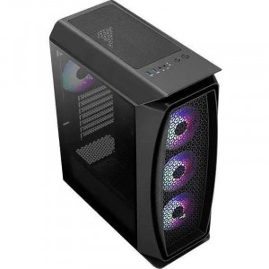 Carcasa Gaming Aerocool Aero One Frost Black, MiddleTower, 3x USB 3.0, Panou transparent - Img 5