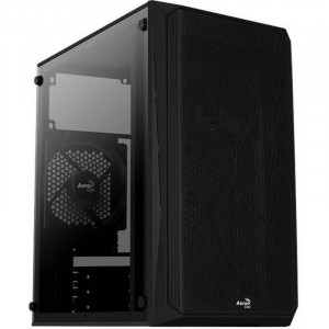 Carcasa Gaming Aerocool CS-107 V2 Black, MiniTower, USB 3.0, Panou transparent - Img 4