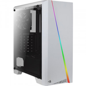 Carcasa Gaming Aerocool Cylon RGB White, Middle Tower, RGB LED, Card Reader - Img 1