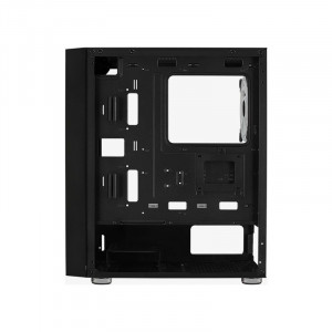 Carcasa Gaming Aerocool Graphite V2 neagra, MiddleTower, USB 3.0, Panou transparent - Img 6