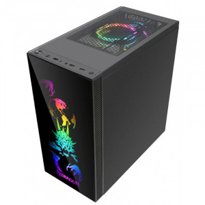 Carcasa Gaming Redragon SteelJaw Pro, MiddleTower, Panou transparent, USB 3.0, 4x 120mm, RGB Led - Img 3