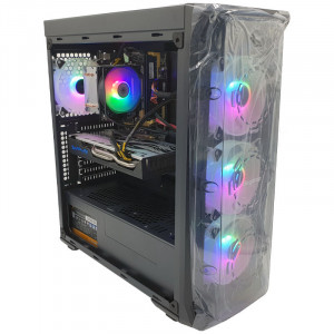 Carcasa Gaming Segotep LUX II, MiddleTower, Panou transparent, Iluminare LED DRGB - Img 1