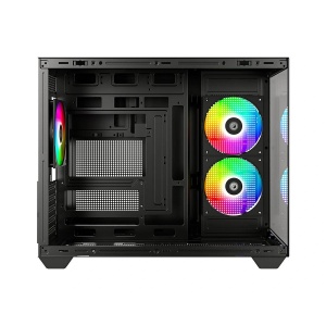 Carcasa panoramica ID-Cooling View 500 aRGB neagra - Img 3