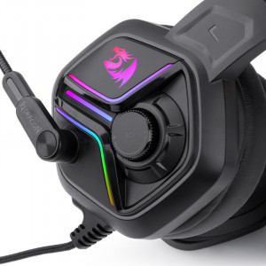 Casti Gaming Redragon Ajax RGB, USB, Iluminare RGB, Difuzoare 53mm - Img 6