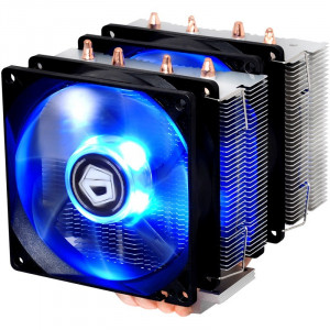 Cooler CPU ID-Cooling SE-904TWIN Blue LED, 2x Vent 92mm, 4x Heatpipe-uri Cupru - Img 1