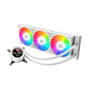 Cooler procesor cu lichid Redragon CCW-1017 alb iluminare aRGB cu display,