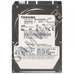 Hard disk Laptop, Notebook, Toshiba 40GB, SATA, Buffer 8MB, MK4032GSX - Img 1