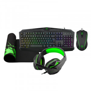 Kit gaming tastatura, mouse, casti si mousepad T-Dagger Legion 4 in 1 - Img 2