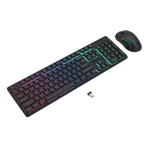 Kit tastatura si mouse wireless Redragon S107 Gaming Essentials KS iluminare RGB - Img 2