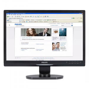Monitor LCD 19" Philips 190SL1, Grad A, 5ms, 1440x900, DVI, VGA, Cabluri incluse - Img 1