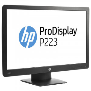 Monitor LED 21.5" HP P223, Grad A, 1920x1080, 5ms, VGA, DisplayPort, Cabluri incluse - Img 2