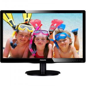 Monitor LED 22" Philips 220V4LSB, Grad A, 5ms, 1680x1050, DVI, VGA, Cabluri incluse - Img 1