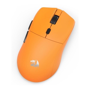 Mouse gaming wireless bluetooth si cu fir Redragon Sparda portocaliu 45K DPI ultra usor - Img 3