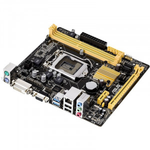 Placa de baza ASUS H81M-P, LGA1150, Intel H81, 2x DDR3, 2x SATA III, 2x SATA II - Img 2
