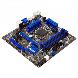 Placa de baza MSI H77MA-G43, Socket LGA1155, 4xDDR3 32GB Max, USB 3.0, SATA III, video DVI, VGA, 2xPCI-Express x16 - Img 2