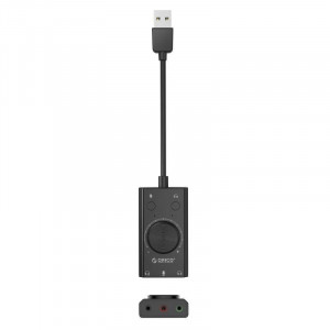 Placa de sunet Orico SC2 USB, 2x Audio Out (TRS&TRRS), 1x Mic - Img 1