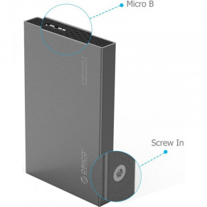 Rack extern Orico 2518S3, USB 3.0, 2.5 inch, SATA, Gray - Img 2