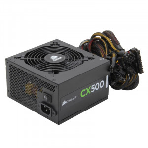 Sursa Corsair 500W Builder Series CX500 V2, 5x SATA, 4x Molex, 2x 6+2pin, PFC activ - Img 1