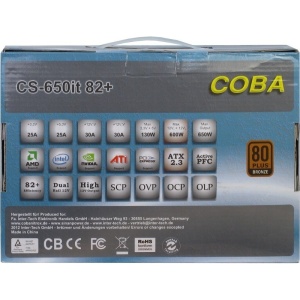 Sursa Inter-Tech CobaPower, 80+ Bronze, 650W, Open Box - Img 7