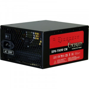 Sursa Inter-Tech Energon CM 750W, Modulara, 8x SATA, 2x 6+2 PCI-E, 3x Molex, Vent 120 mm, PFC Activ - Img 1