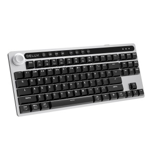 Tastatura bluetooth si wireless Delux KS200D neagra - Img 3