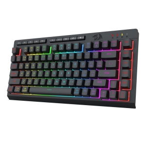 Tastatura gaming Bluetooth cu fir si wireless Redragon Crescent Pro neagra iluminare RGB - Img 2