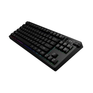 Tastatura gaming mecanica Bluetooth cu si fara fir Gamdias Hermes M7 Hybrid neagra iluminare RGB - Img 3