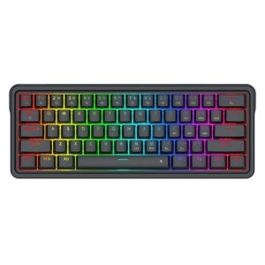 Tastatura gaming mecanica Redragon Ironguard neagra iluminare RGB switch-uri gri