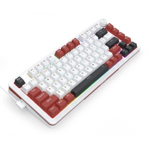 Tastatura gaming mecanica Redragon Stormhunter Magnetic alba cu rosu iluminare RGB - Img 4
