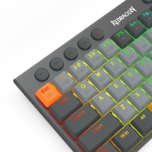 Tastatura Gaming Redragon Horus SE Gri RGB Red Switch Mecanica, Open Box - Img 2