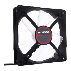 Ventilator Riotoro Performance Edition 120mm, Iluminare LED rosie - Img 4