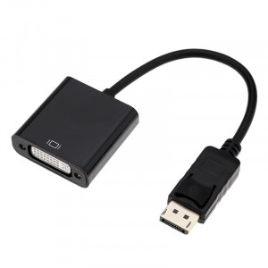 Adaptor DeTech Display Port - DVI dual link, negru - Img 1