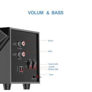 Boxe Redragon GS700 Toccata 2.1 Black, Open Box - Img 2