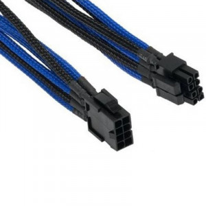 Cablu componente Orico 4+4-pin/8-pin ATX Male - 8-pin/4+4-pin ATX Female, 30cm, negru cu albastru - Img 3