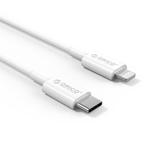 Cablu USB Orico CL01-10 Type-C - Lightning 1m alb - Img 2