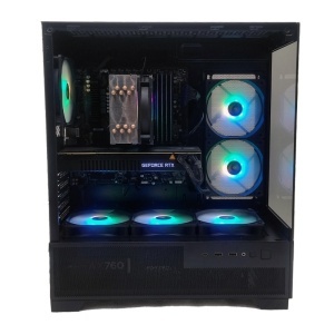 Calculator Gaming Aura V28, Intel Core i5 14400F turbo 4.7GHz, B760M DS3H, 32GB DDR4, SSD 512GB, HDD 2TB, RTX 2080 8GB DDR6 - Img 3