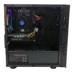 Calculator Gaming BlackShip V1, Intel Core i5 10500T pana la 3.8GHz, H410M H V2, 16GB DDR4, SSD 512GB, HDD 500GB, GTX 1660 Super 6GB DDR6 - Img 3