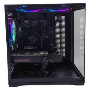 Calculator Gaming Cube V6, Intel Core i5-10500T 2.3GHz, Gigabyte H410M HD3P, 16GB DDR4, SSD NVMe 256GB, HDD 1TB, RX 480 8GB GDDR5 - Img 3