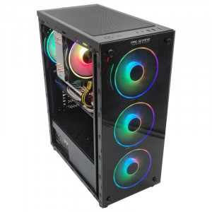 Calculator Gaming Element v7, Intel Core i5-8500 3GHz, GA-H310M S2H, 16GB DDR4, SSD 256GB, HDD 500GB, RX 580 4GB GDDR5 - Img 2