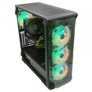 Calculator Gaming Lux V14, Intel Core i5-9400f 2.9GHz, GA-H310M S2H, 32GB DDR4, SSD 512GB, HDD 3TB, RX 580 8GB DDR5 - Img 2