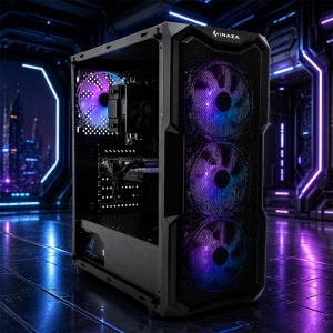 Calculator Gaming Mesh V1, AMD Ryzen 5 3500 3.6GHz, GIGABYTE A520M K V2, 16GB DDR4, SSD 256GB, HDD 500GB, RX 580 8GB GDDR5