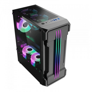 Calculator Gaming Zerg V5, Intel Core i5 8500 3GHz, Asus H310M-R, 16GB DDR4, SSD 480GB, HDD 2TB, RX 580 8GB DDR5 - Img 7