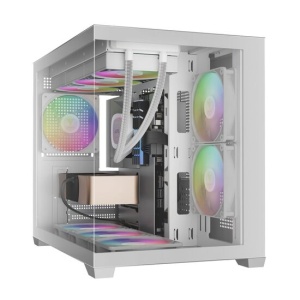 Carcasa Gamdias Aura GC10M V2 aRGB alba