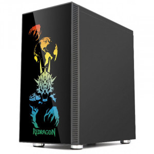 Carcasa Gaming Redragon SteelJaw Pro, MiddleTower, Panou transparent, USB 3.0, 4x 120mm, RGB Led - Img 4