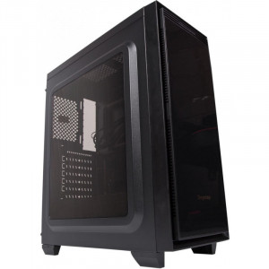 Carcasa Gaming Segotep Halo 6 Black fara ventilatoare, USB 3.0, panou trenasparent - Img 1
