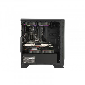 Carcasa Gaming Segotep Halo 7 Plus, Iluminare LED, USB 3.0, Panou Transparent, MiddleTower, Vent. 4x 120mm - Img 3